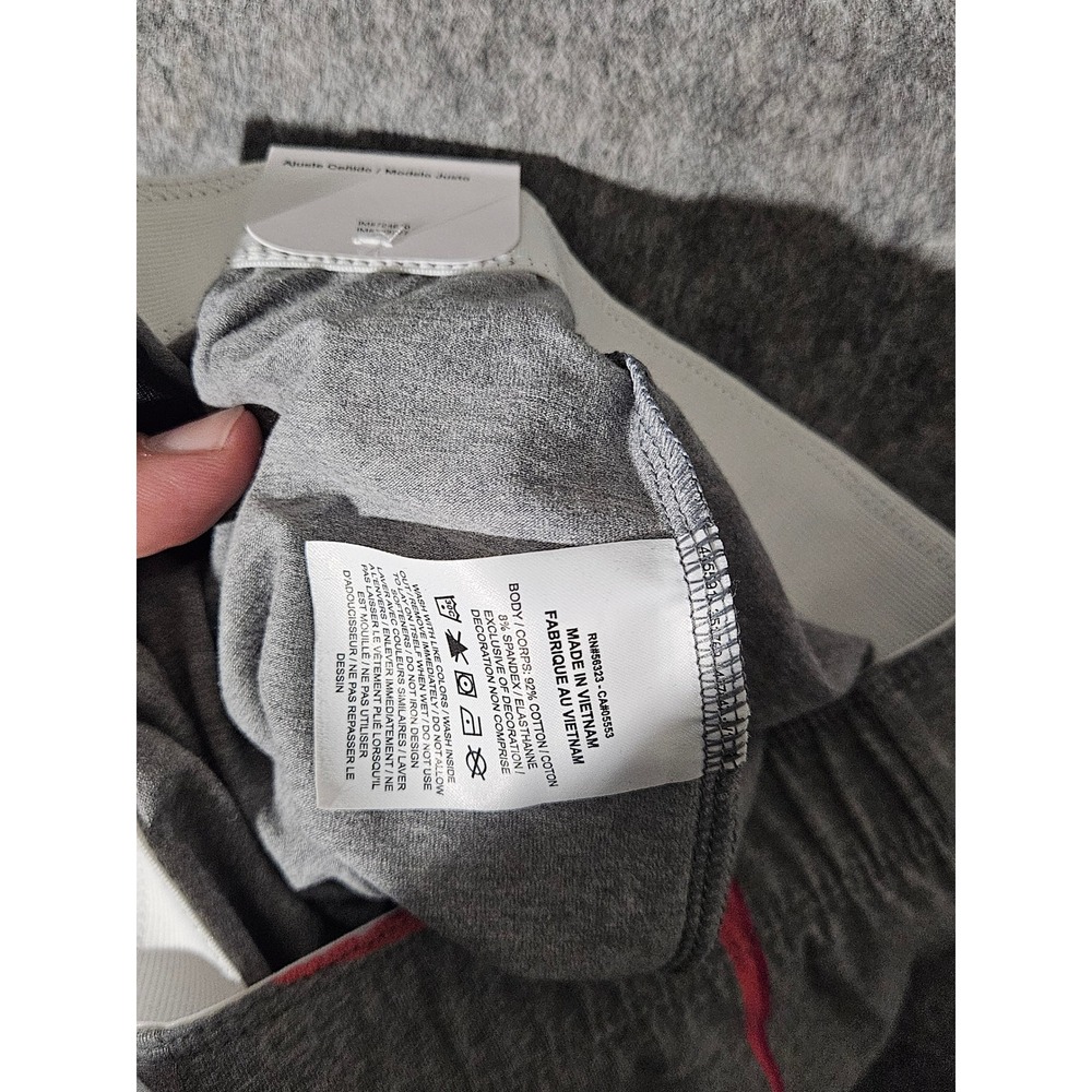 Nike Leggings Girls Medium Gray Pink Swoosh Print Tight Fit DN5124-091 - Picture 6 of 7